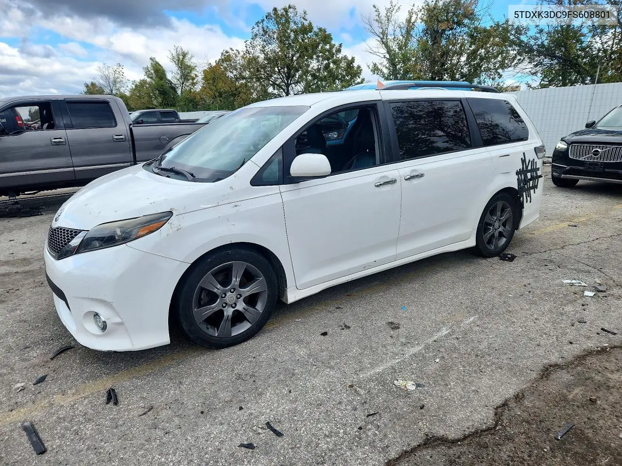 TOYOTA SIENNA 2015, VIN 5TDXK3DC9FS608801