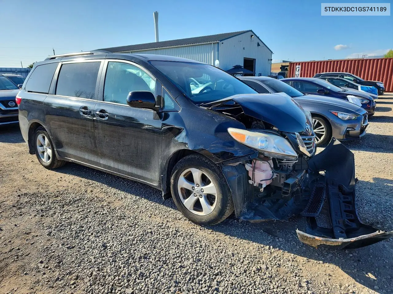 2016 TOYOTA SIENNA VIN 5TDKK3DC1GS741189 — фото 4