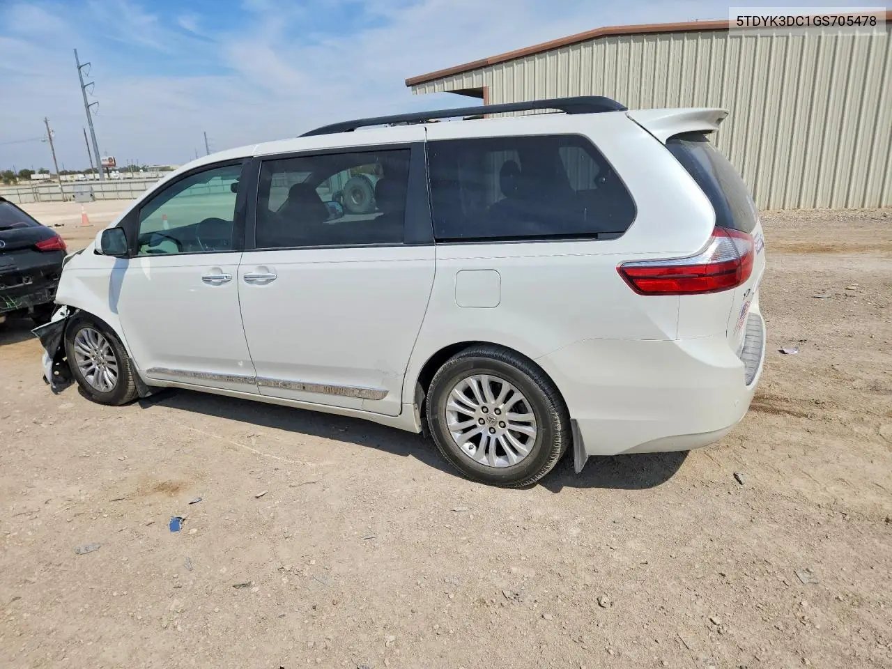 2016 TOYOTA SIENNA VIN 5TDYK3DC1GS705478 — фото 2