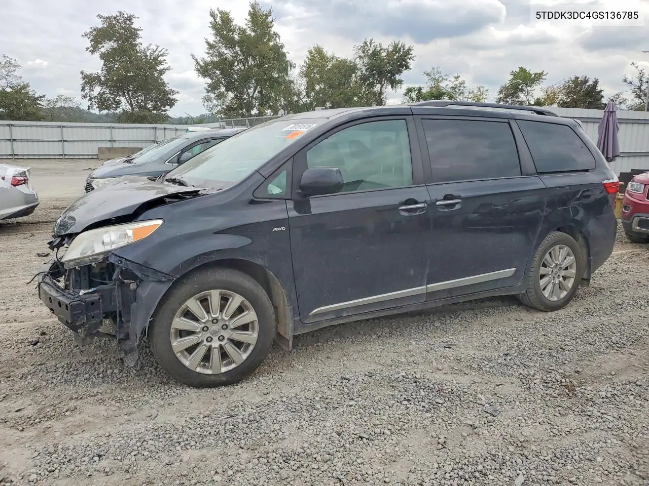 TOYOTA SIENNA 2016, VIN 5TDDK3DC4GS136785