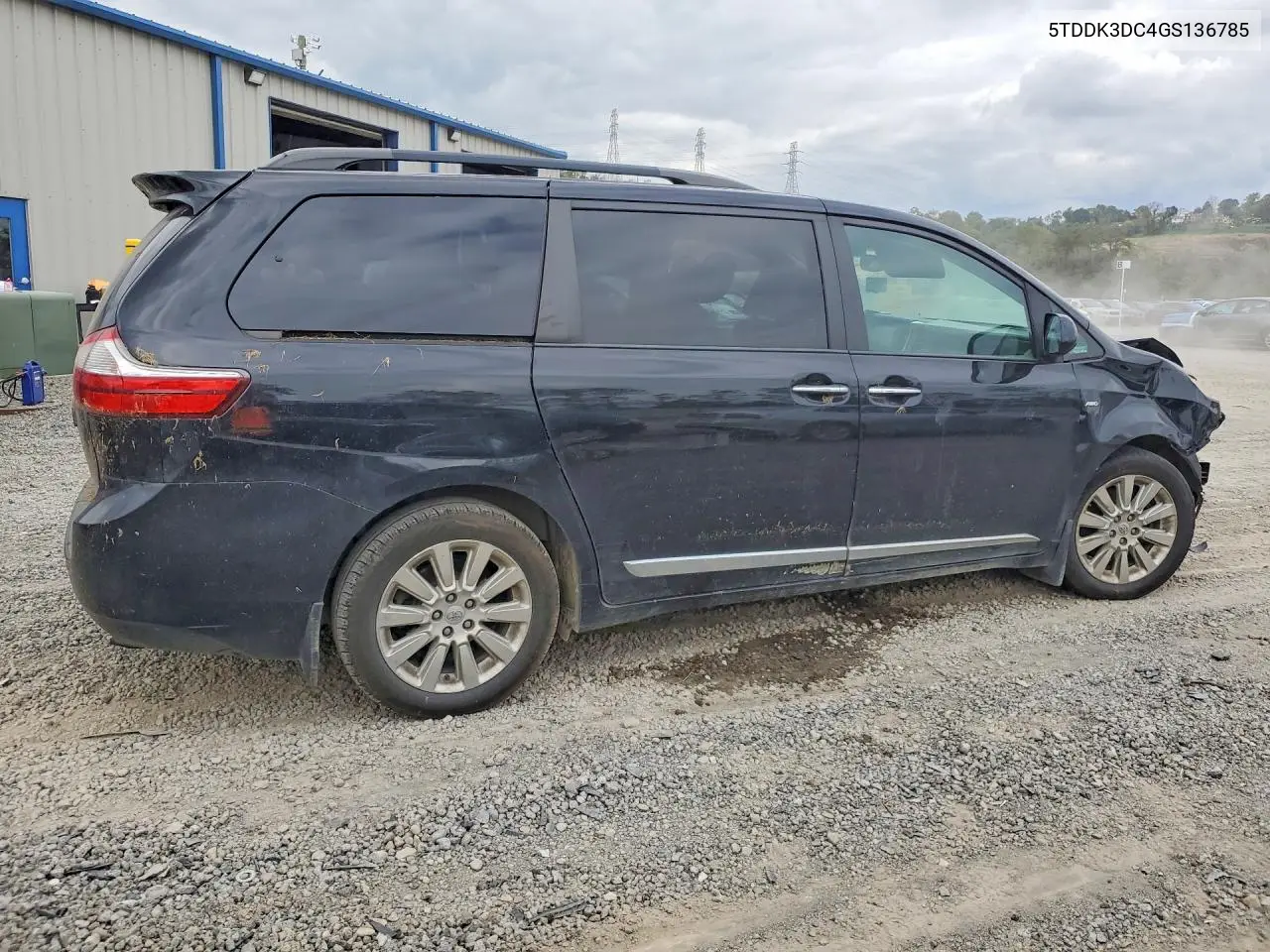 2016 TOYOTA SIENNA VIN 5TDDK3DC4GS136785 — фото 3
