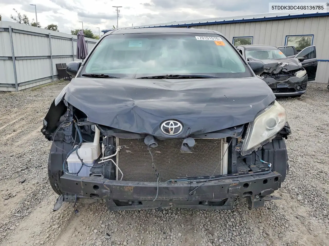 2016 TOYOTA SIENNA VIN 5TDDK3DC4GS136785 — фото 5