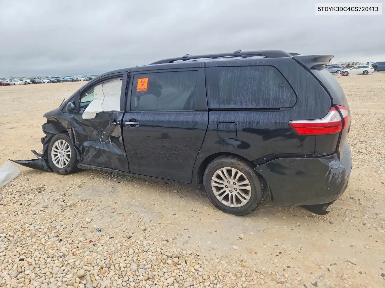 2016 TOYOTA SIENNA VIN 5TDYK3DC4GS720413 — фото 2