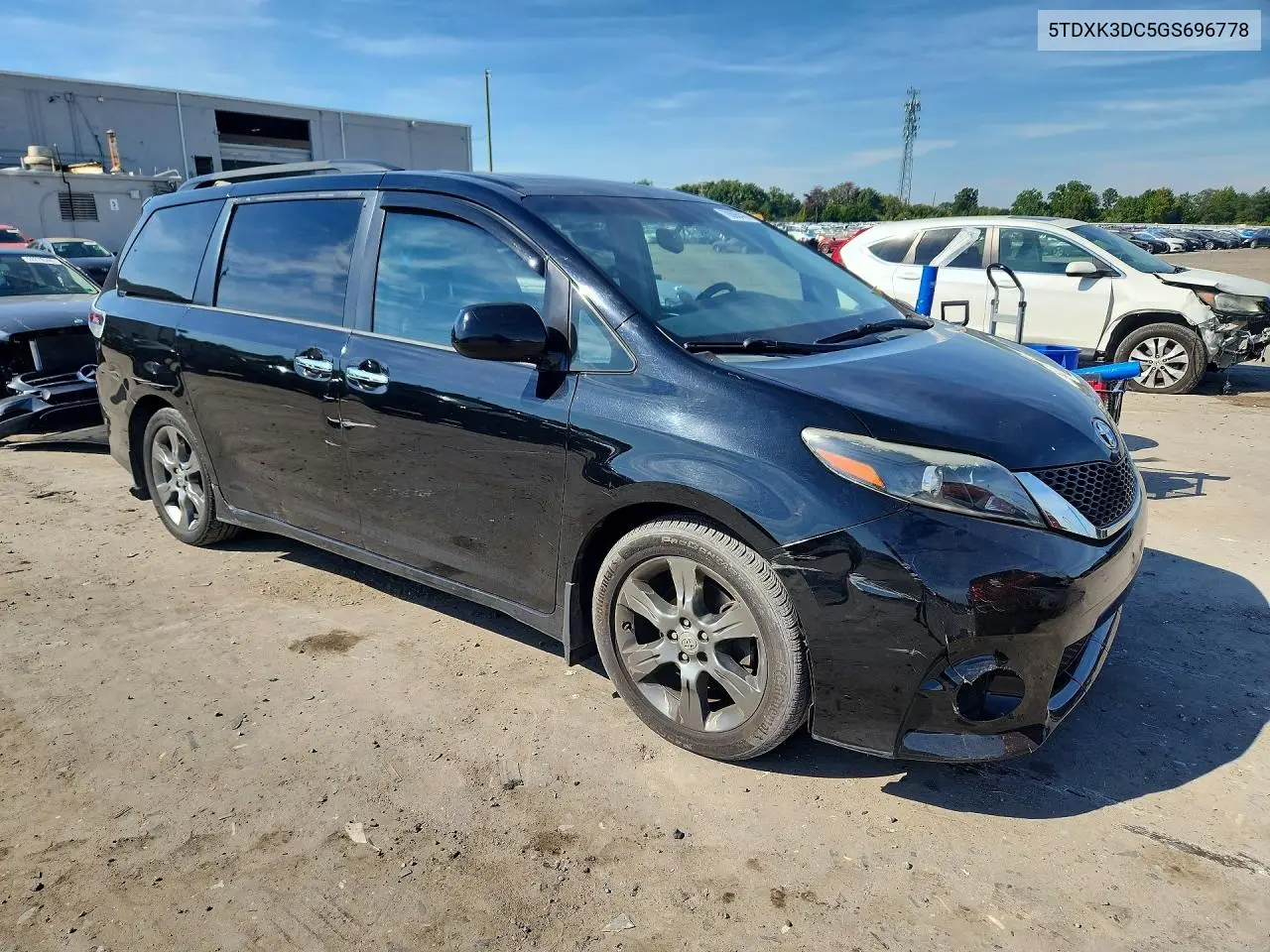 2016 TOYOTA SIENNA VIN 5TDXK3DC5GS696778 — фото 4