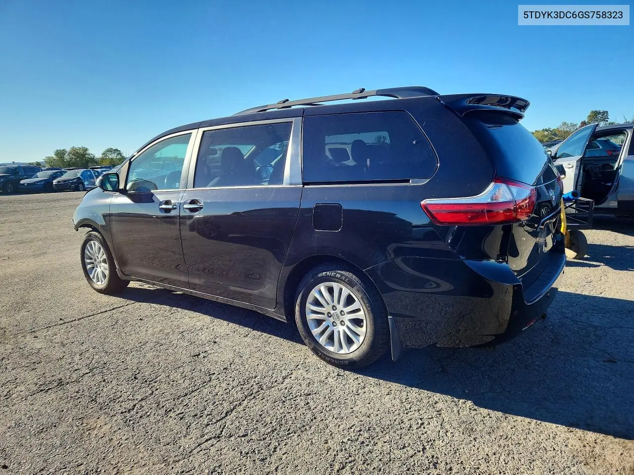 2016 TOYOTA SIENNA VIN 5TDYK3DC6GS758323 — фото 2