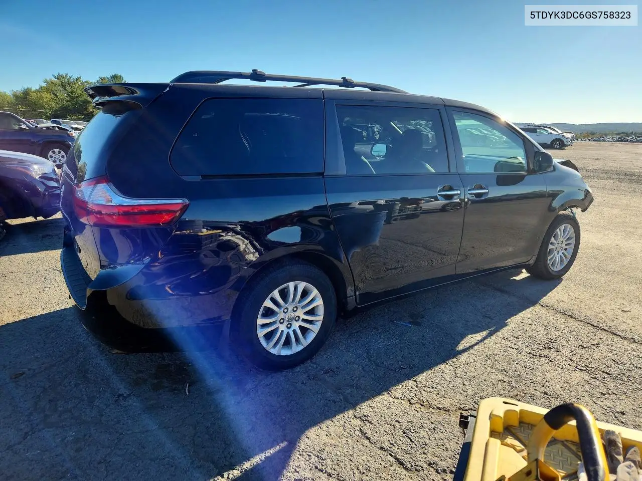2016 TOYOTA SIENNA VIN 5TDYK3DC6GS758323 — фото 3