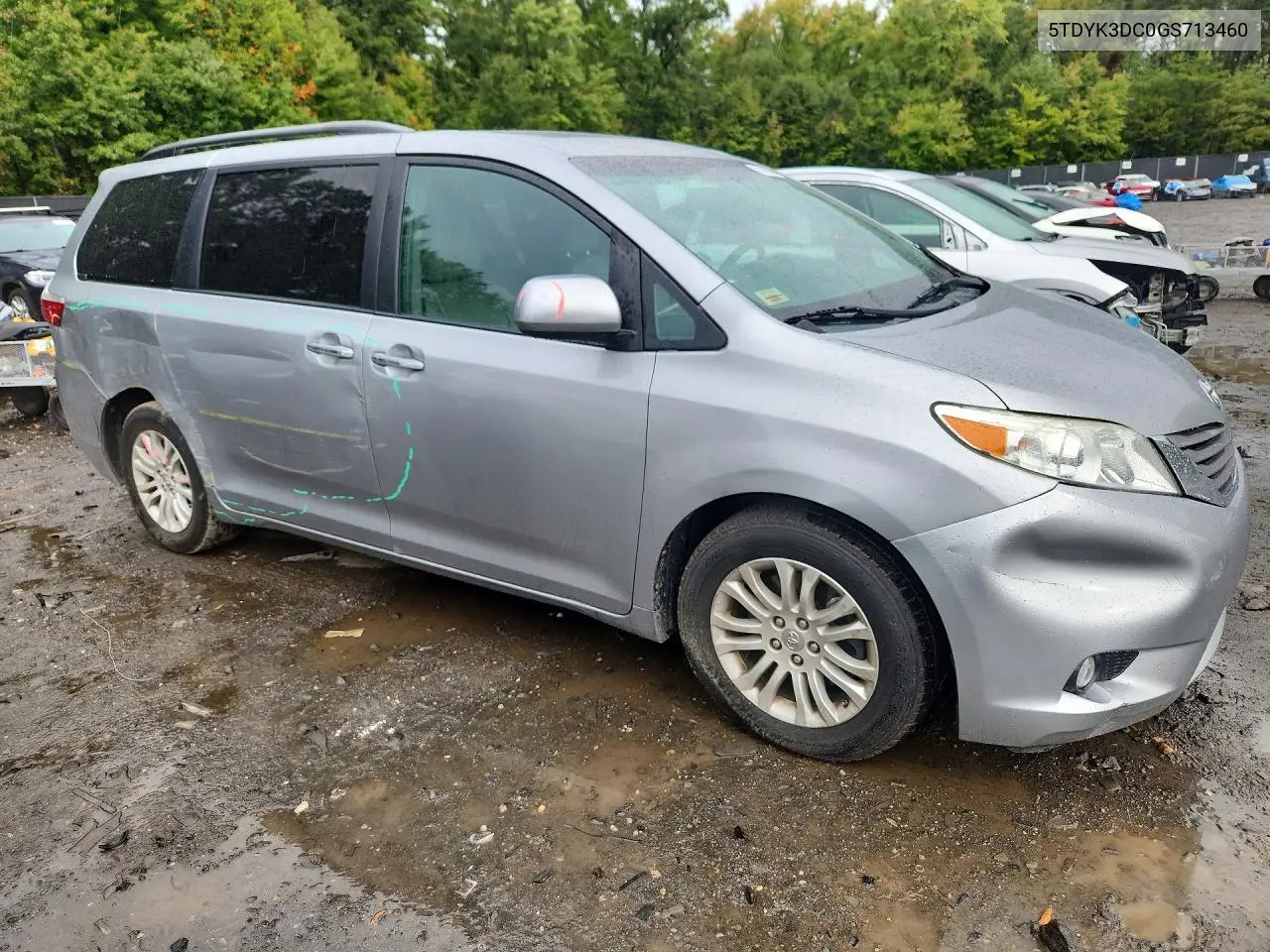 2016 TOYOTA SIENNA VIN 5TDYK3DC0GS713460 — фото 4