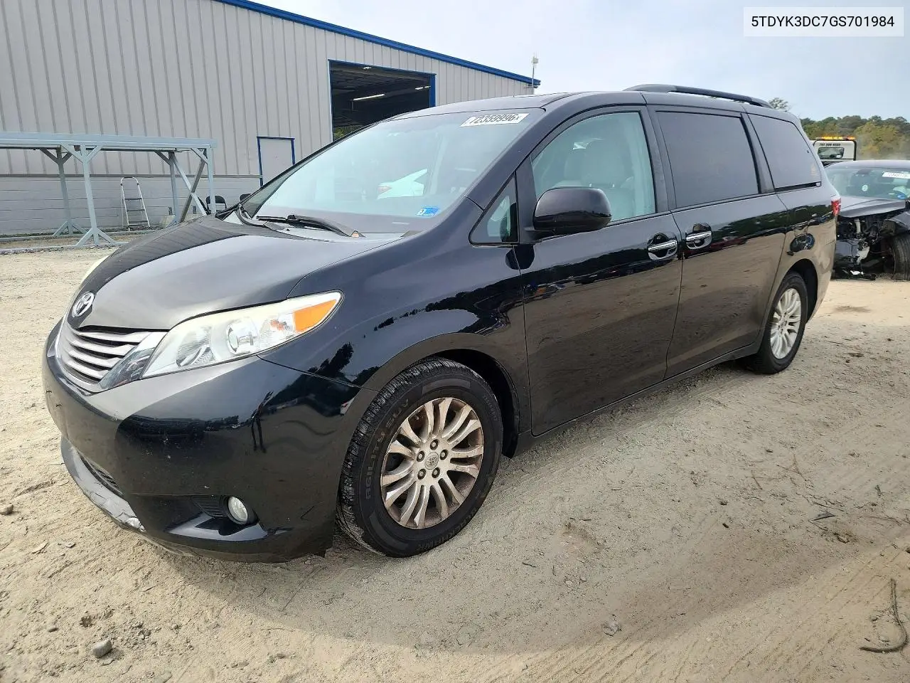 TOYOTA SIENNA 2016, VIN 5TDYK3DC7GS701984