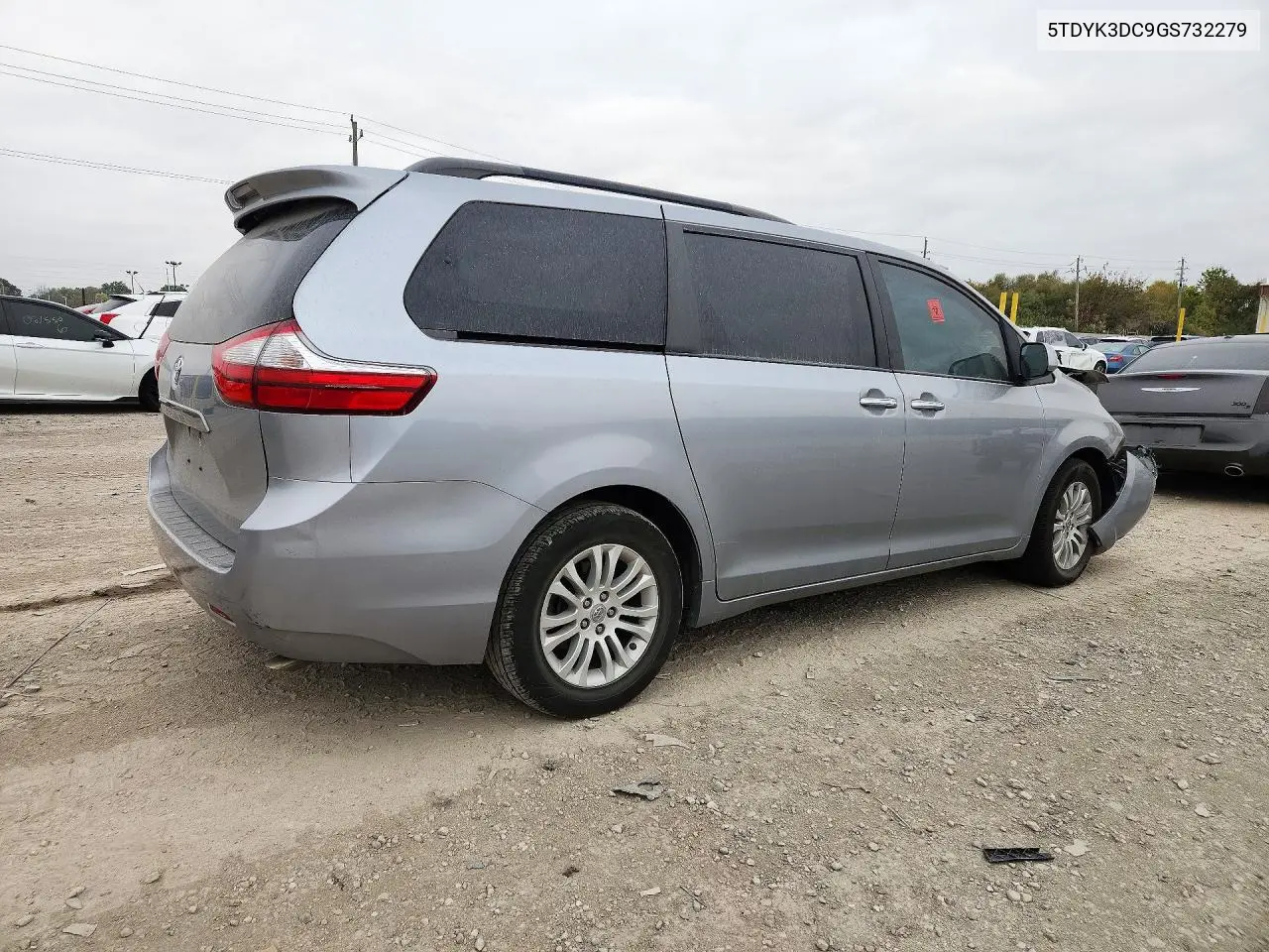 2016 TOYOTA SIENNA VIN 5TDYK3DC9GS732279 — фото 3