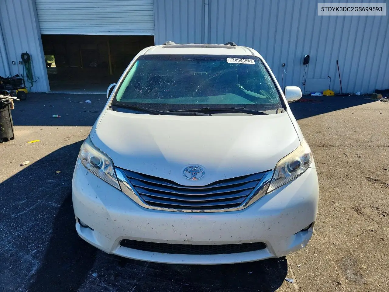 2016 TOYOTA SIENNA VIN 5TDYK3DC2GS699593 — фото 5