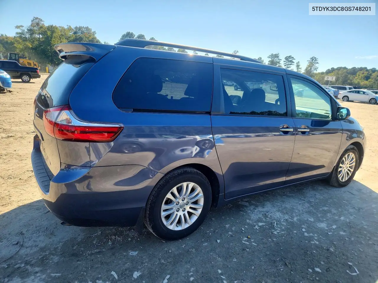 2016 TOYOTA SIENNA VIN 5TDYK3DC8GS748201 — фото 3