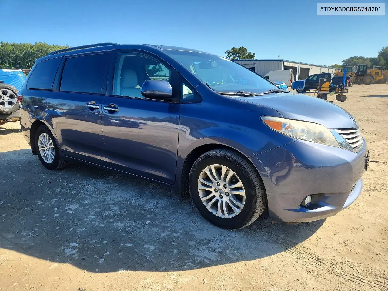 2016 TOYOTA SIENNA VIN 5TDYK3DC8GS748201 — фото 4