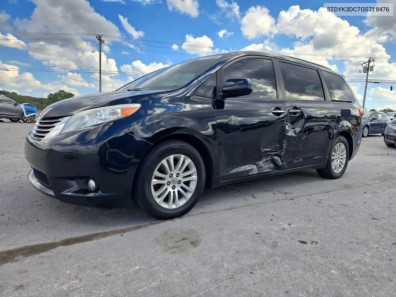 TOYOTA SIENNA 2016, VIN 5TDYK3DC7GS718476