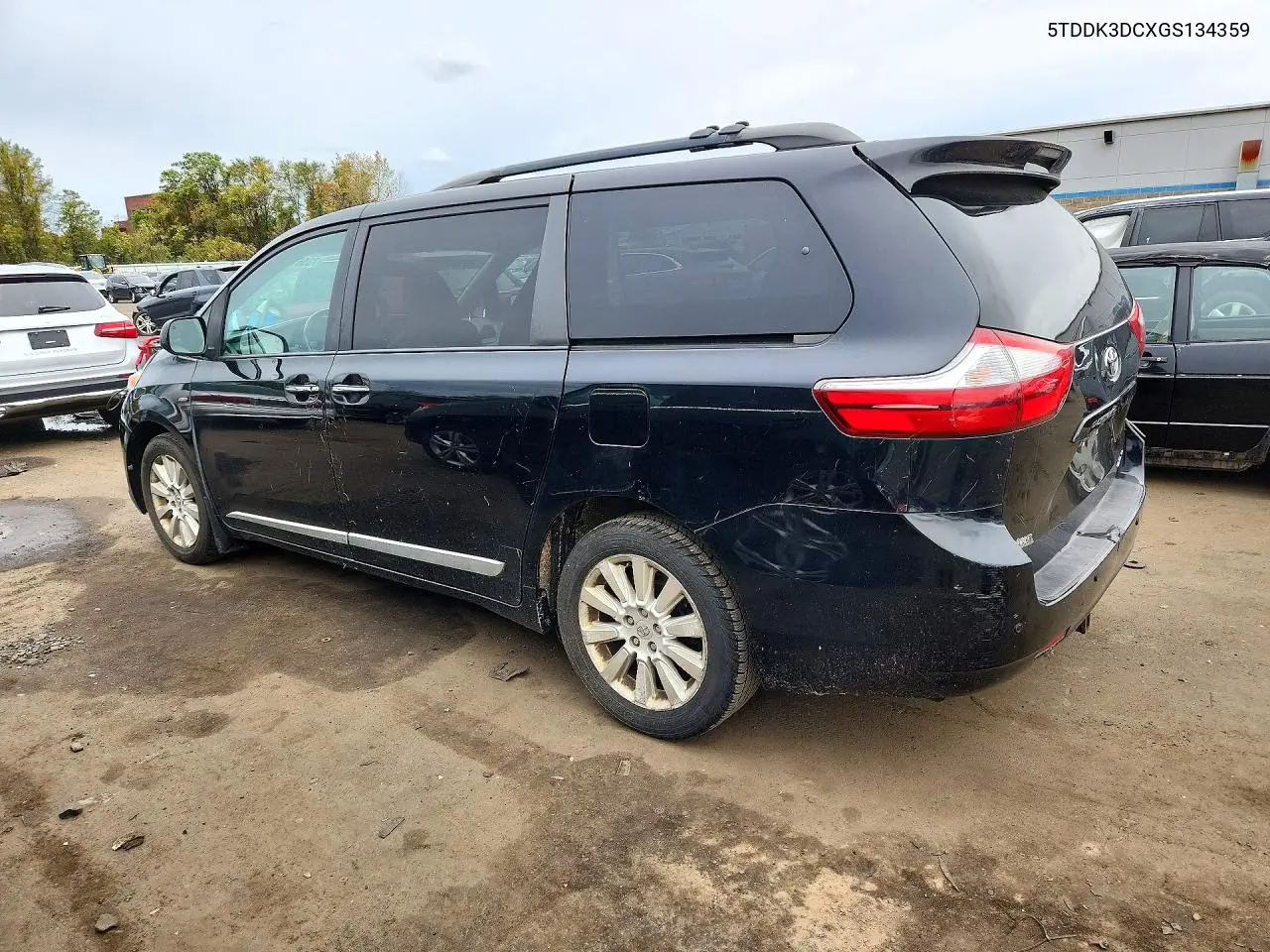 2016 TOYOTA SIENNA VIN 5TDDK3DCXGS134359 — фото 2