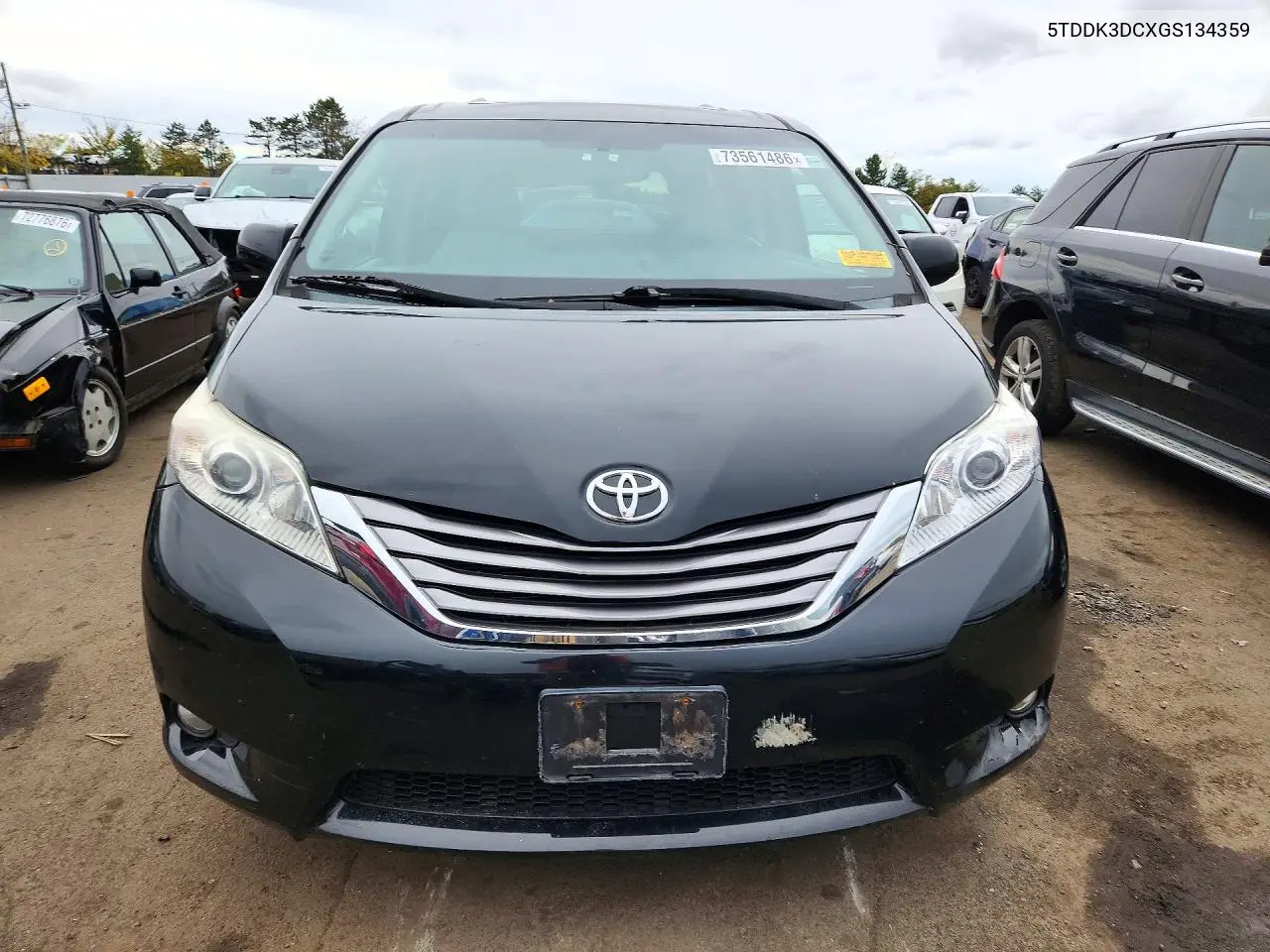 2016 TOYOTA SIENNA VIN 5TDDK3DCXGS134359 — фото 5