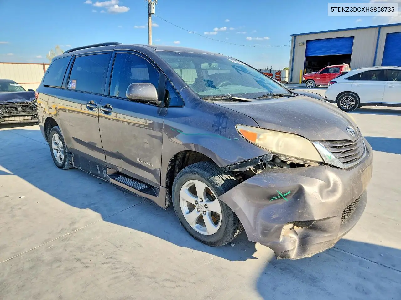 2017 TOYOTA SIENNA VIN 5TDKZ3DCXHS858735 — фото 4