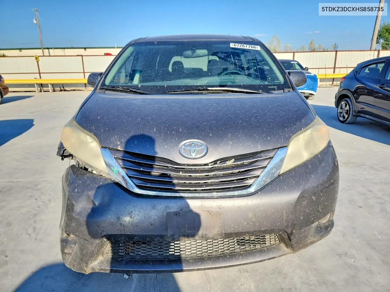 2017 TOYOTA SIENNA VIN 5TDKZ3DCXHS858735 — фото 5