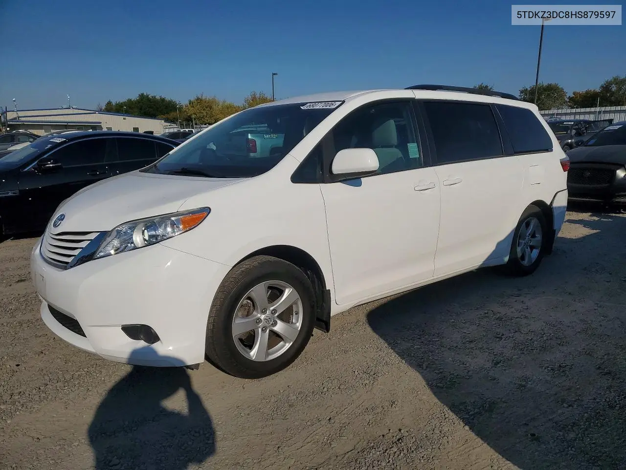 TOYOTA SIENNA 2017, VIN 5TDKZ3DC8HS879597