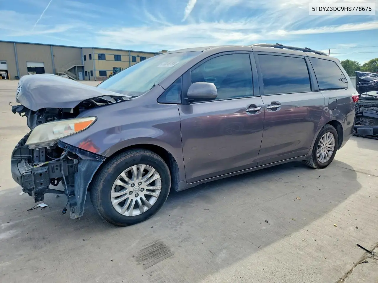 TOYOTA SIENNA 2017, VIN 5TDYZ3DC9HS778675