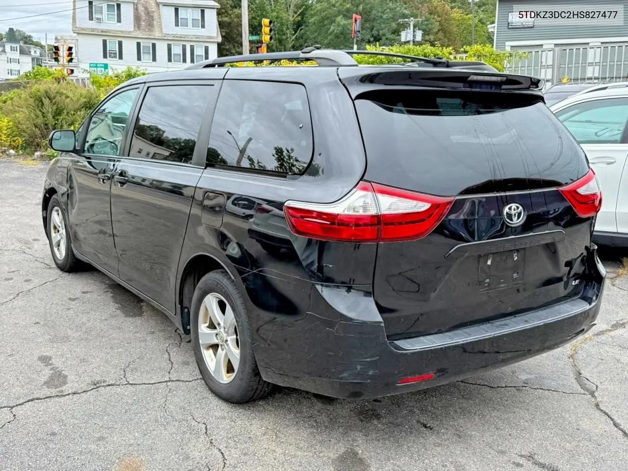 2017 TOYOTA SIENNA VIN 5TDKZ3DC2HS827477 — фото 2