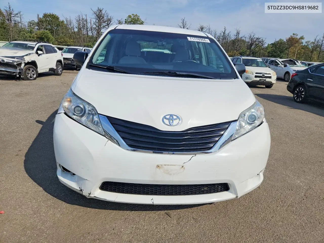2017 TOYOTA SIENNA VIN 5TDZZ3DC9HS819682 — фото 5