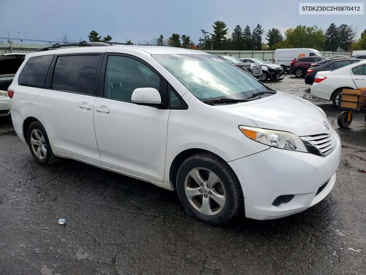 2017 TOYOTA SIENNA VIN 5TDKZ3DC2HS870412 — фото 4