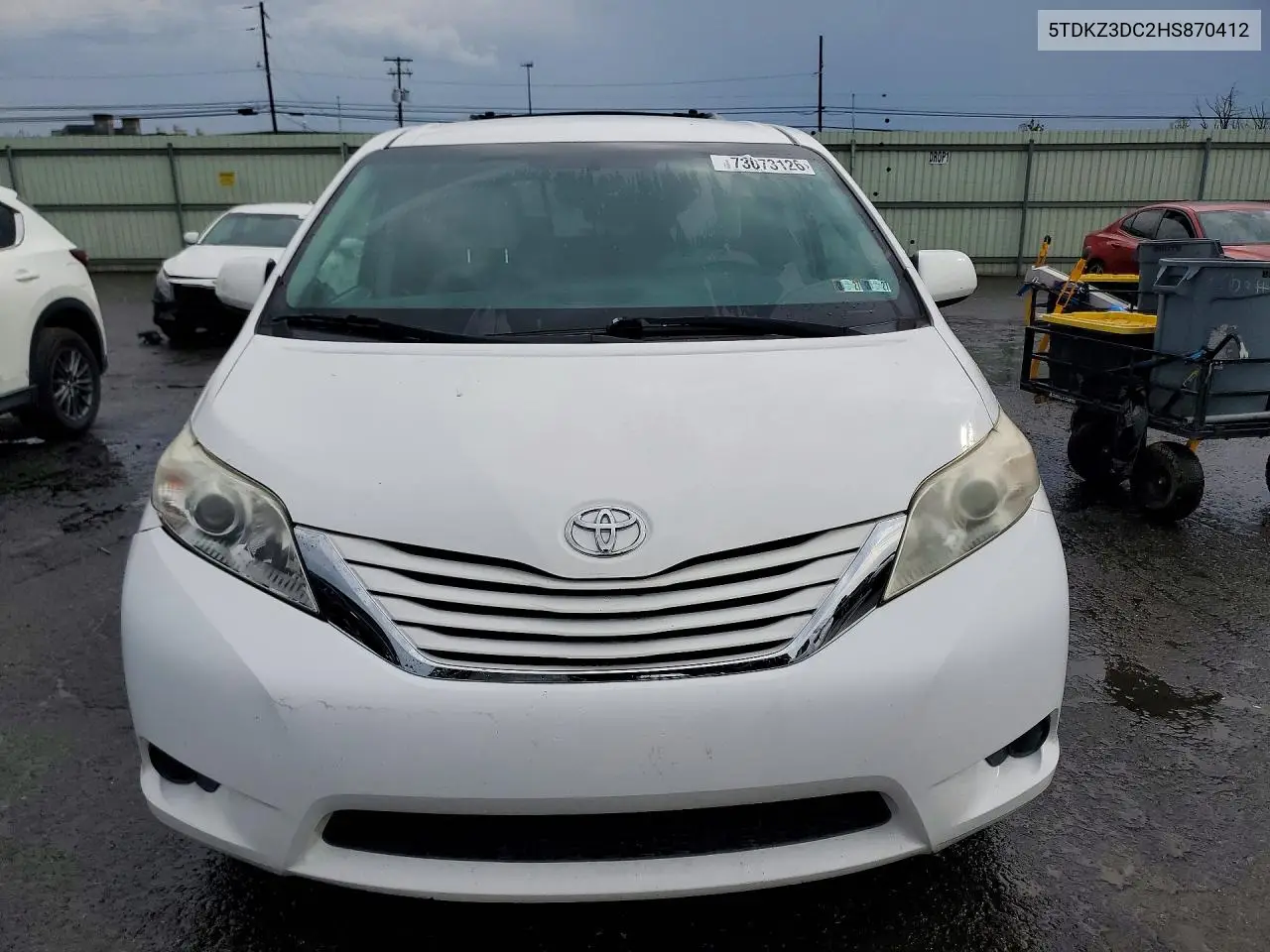 2017 TOYOTA SIENNA VIN 5TDKZ3DC2HS870412 — фото 5