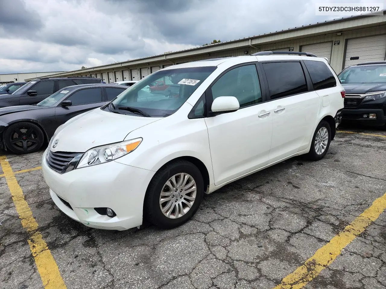 TOYOTA SIENNA 2017, VIN 5TDYZ3DC3HS881297