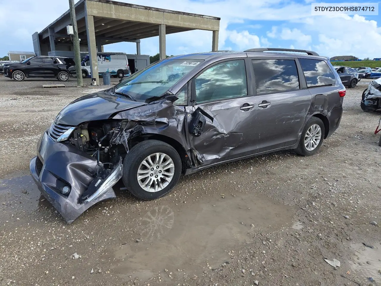 TOYOTA SIENNA 2017, VIN 5TDYZ3DC9HS874712
