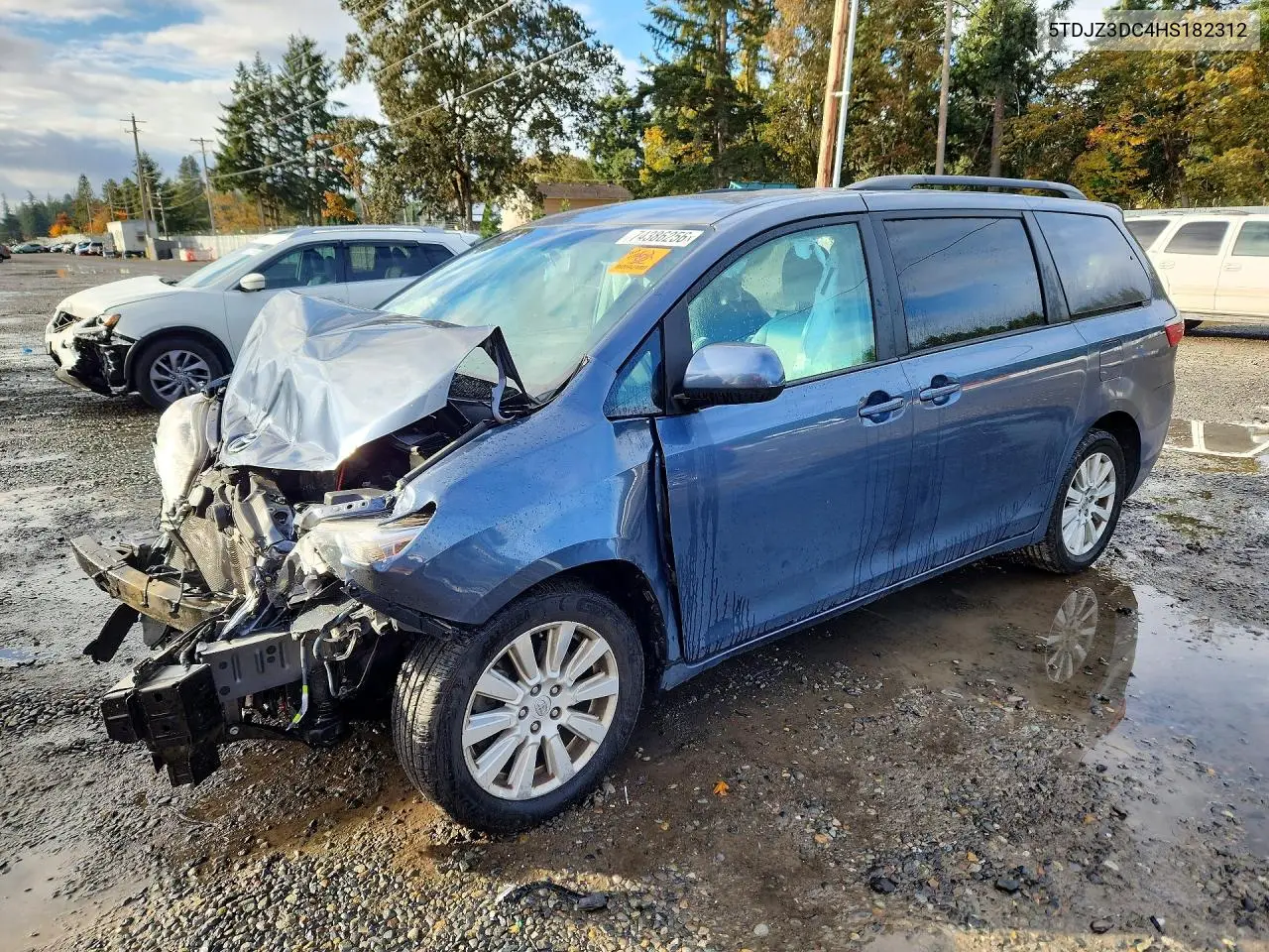 TOYOTA SIENNA 2017, VIN 5TDJZ3DC4HS182312