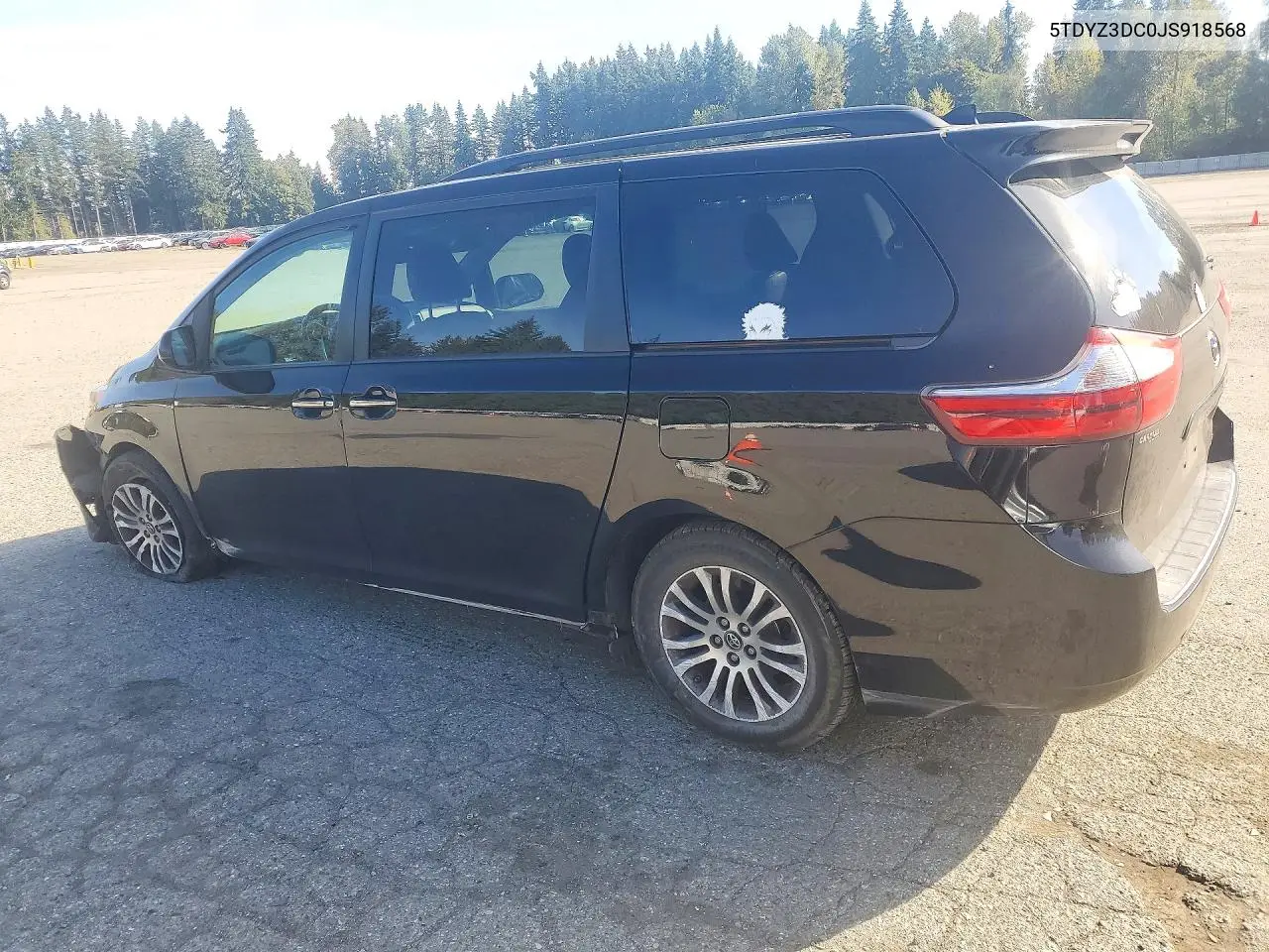 2018 TOYOTA SIENNA VIN 5TDYZ3DC0JS918568 — фото 2