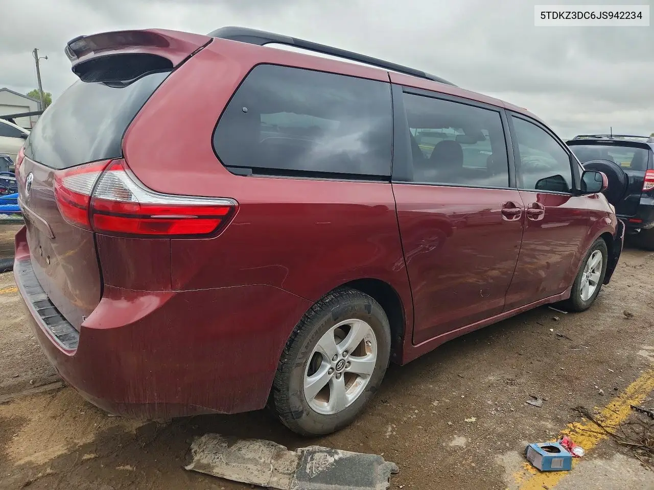 2018 TOYOTA SIENNA VIN 5TDKZ3DC6JS942234 — фото 3