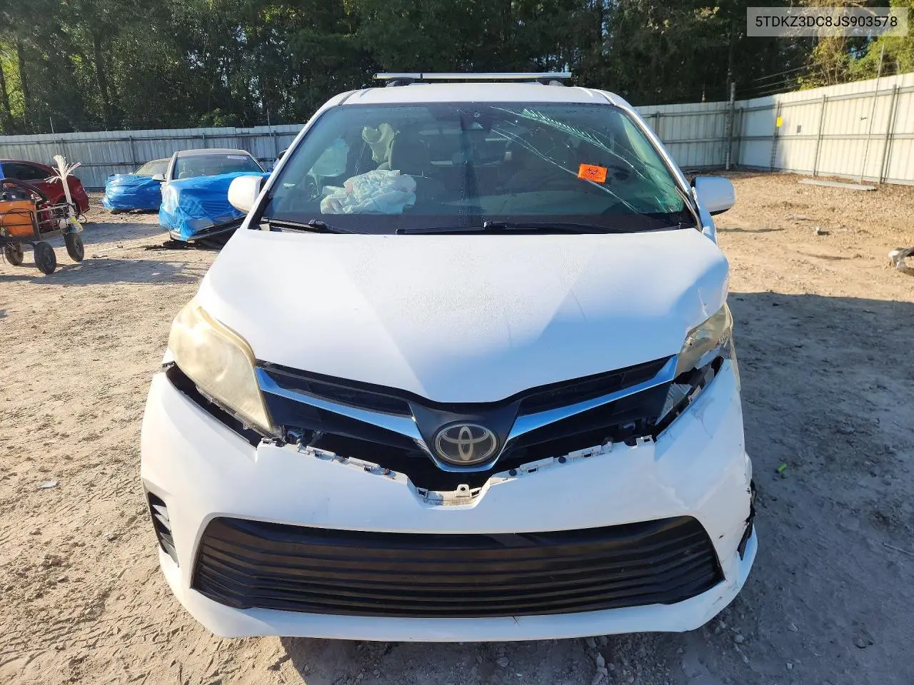 2018 TOYOTA SIENNA VIN 5TDKZ3DC8JS903578 — фото 5