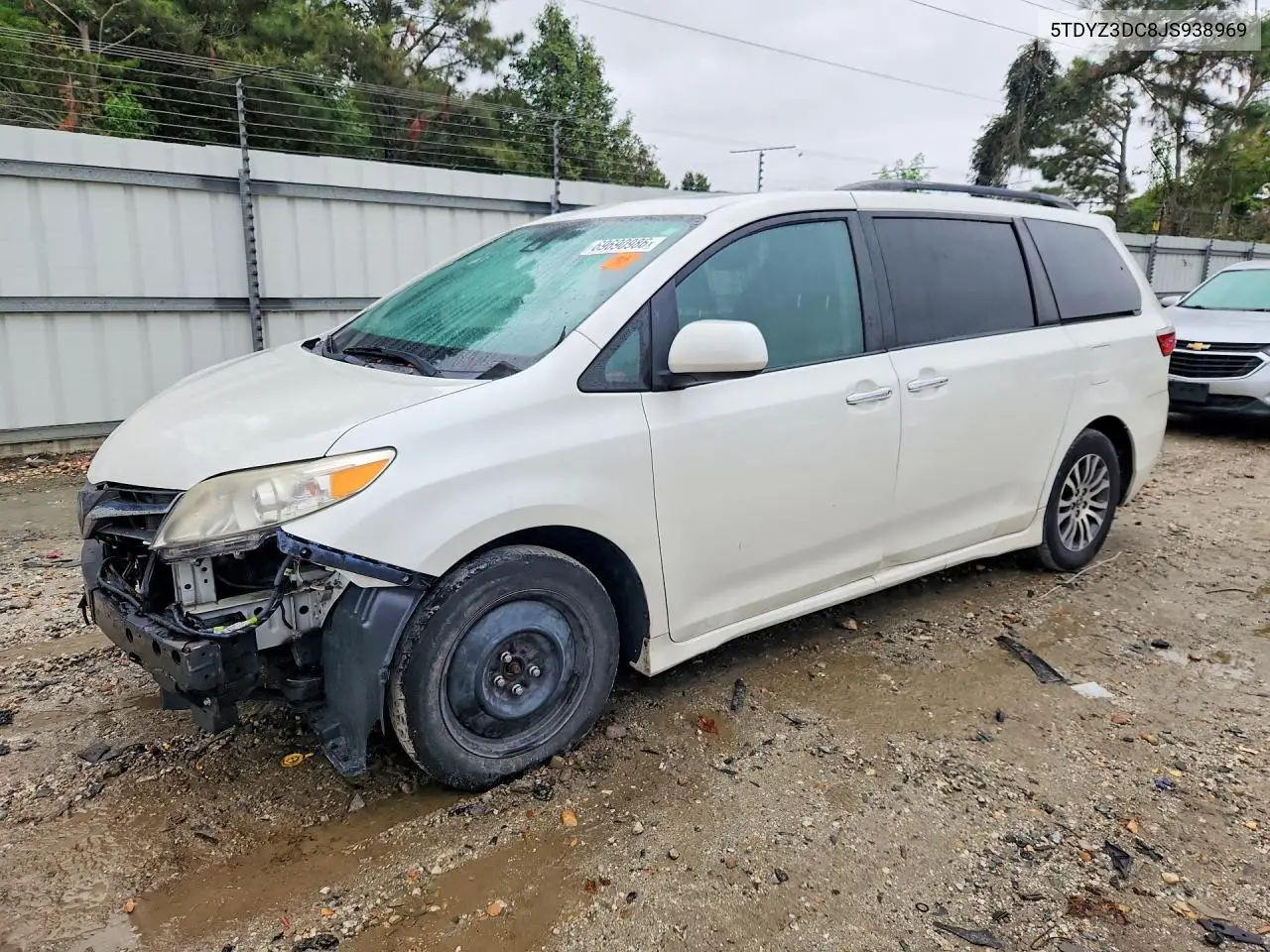 TOYOTA SIENNA 2018, VIN 5TDYZ3DC8JS938969