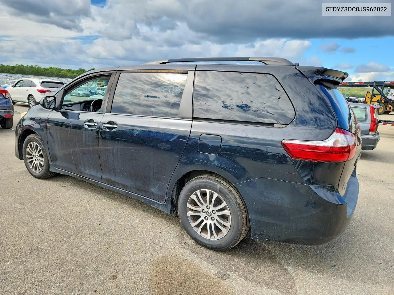 2018 TOYOTA SIENNA VIN 5TDYZ3DC0JS962022 — фото 2