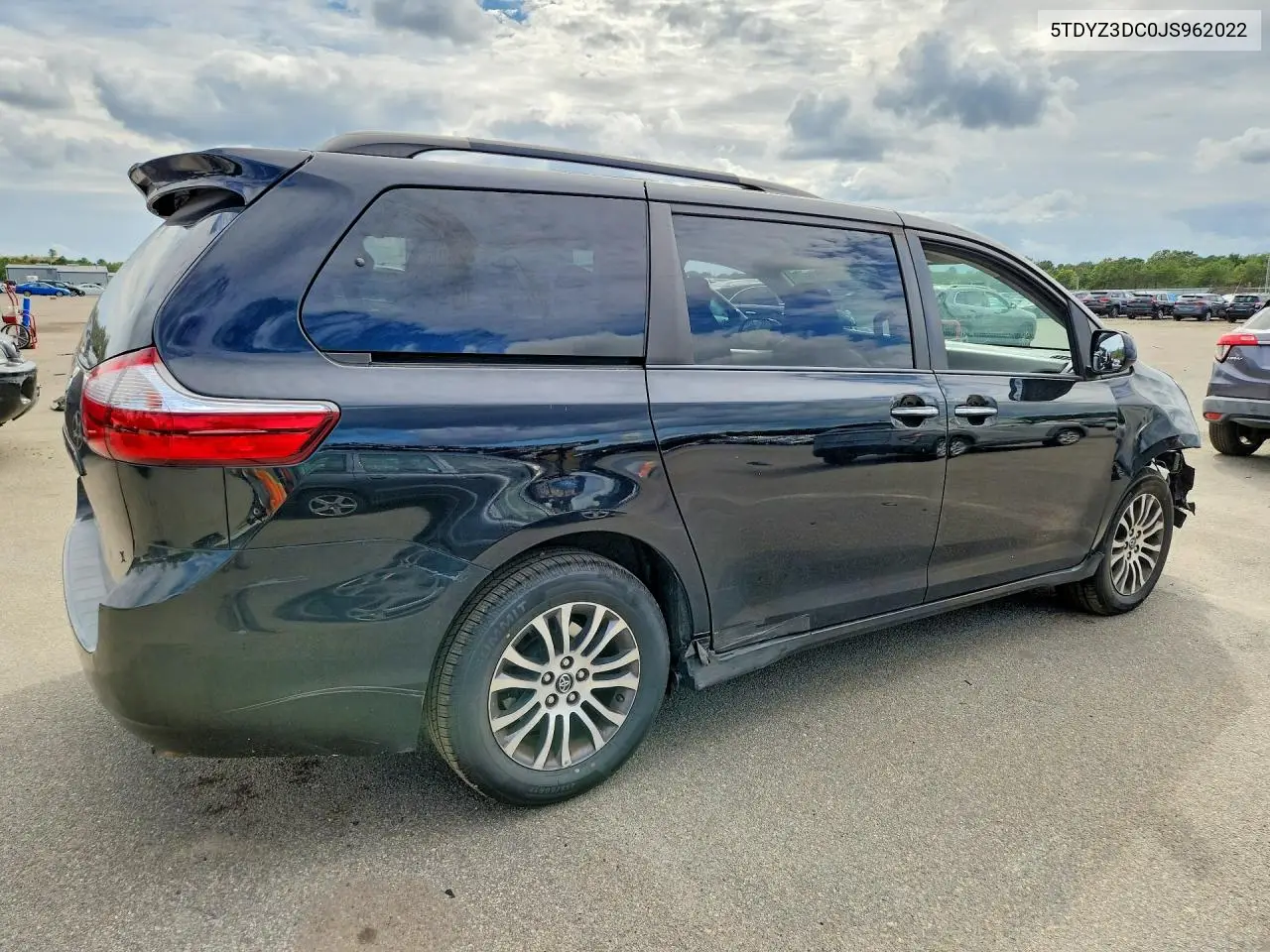2018 TOYOTA SIENNA VIN 5TDYZ3DC0JS962022 — фото 3