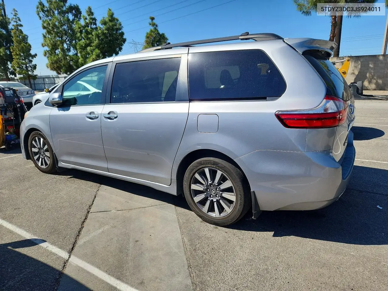2018 TOYOTA SIENNA VIN 5TDYZ3DC3JS924011 — фото 2