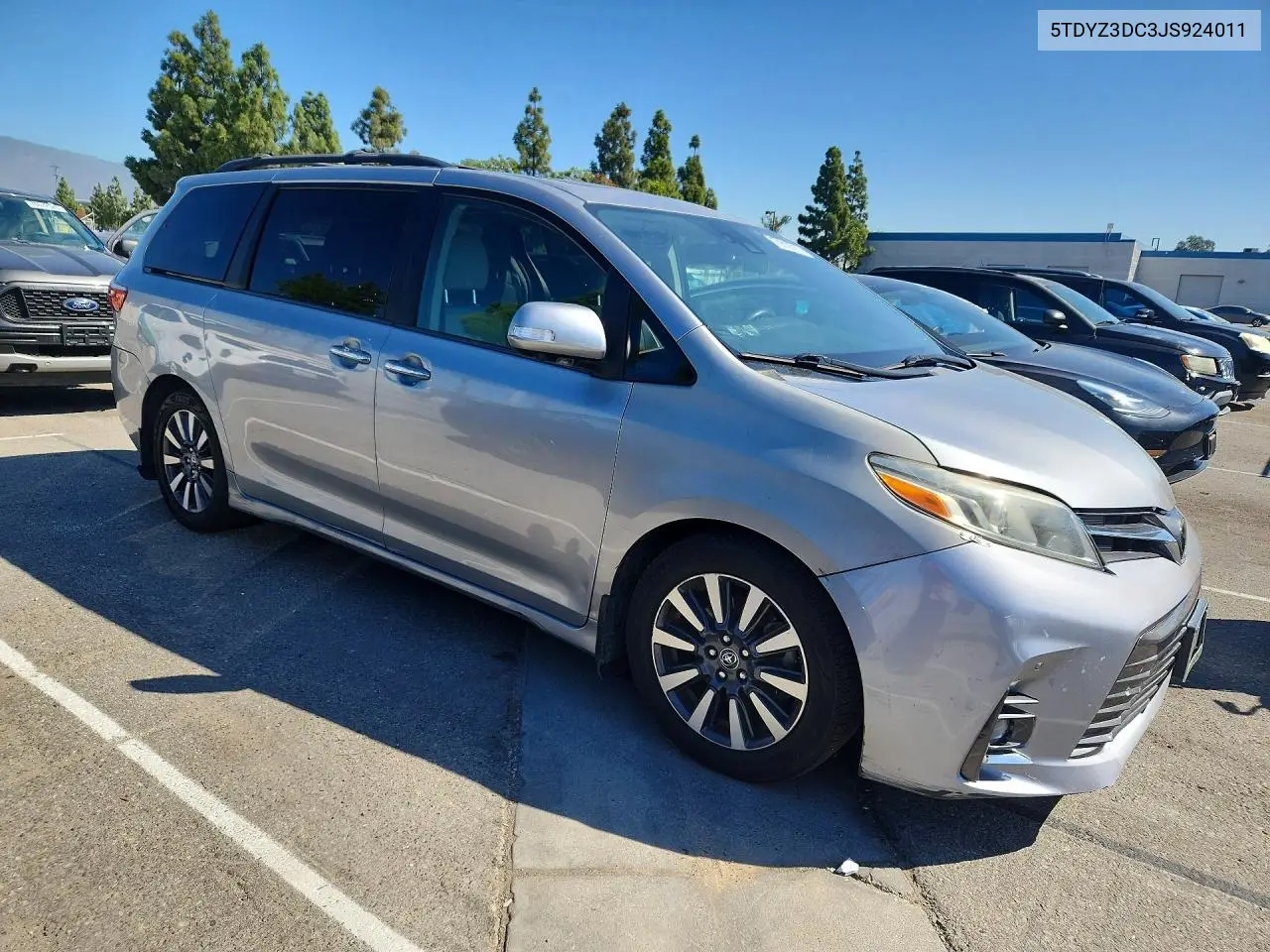 2018 TOYOTA SIENNA VIN 5TDYZ3DC3JS924011 — фото 4