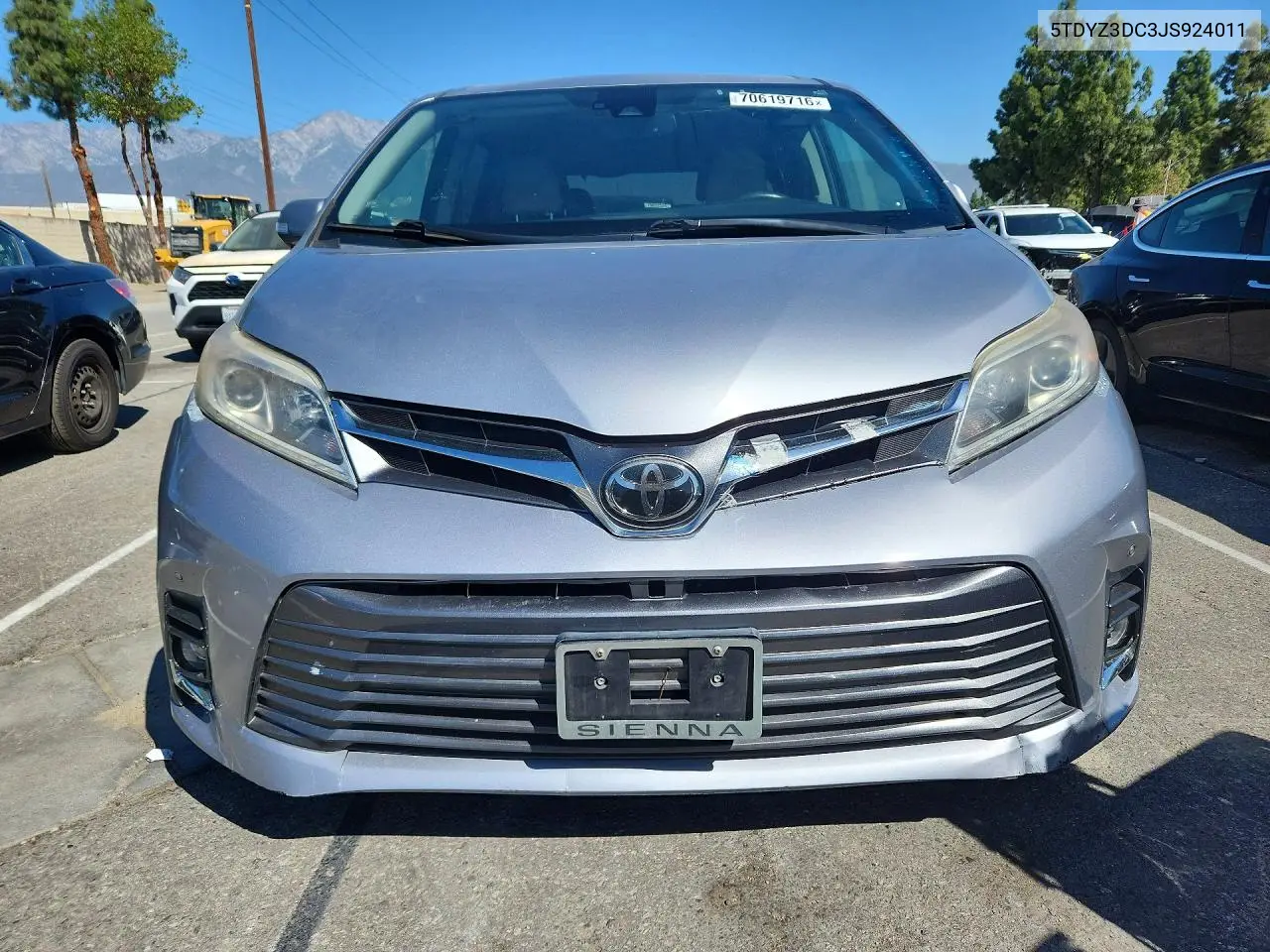 2018 TOYOTA SIENNA VIN 5TDYZ3DC3JS924011 — фото 5