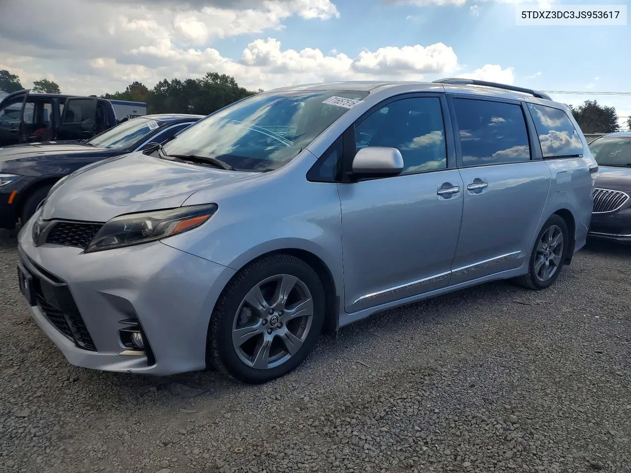 TOYOTA SIENNA 2018, VIN 5TDXZ3DC3JS953617