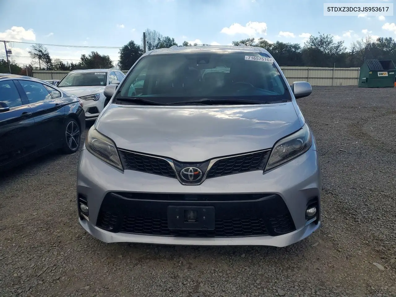 2018 TOYOTA SIENNA VIN 5TDXZ3DC3JS953617 — фото 5