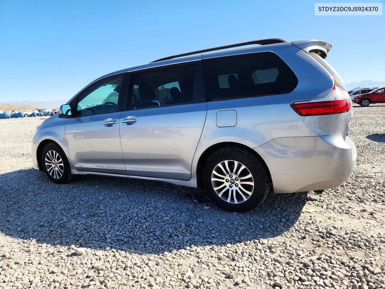 2018 TOYOTA SIENNA VIN 5TDYZ3DC9JS924370 — фото 2