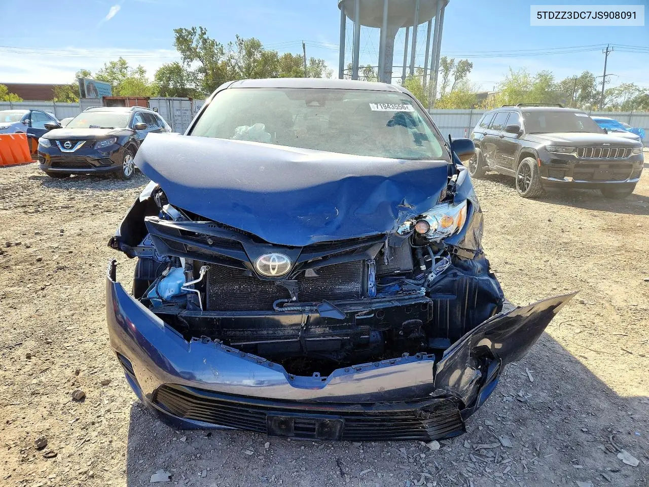 2018 TOYOTA SIENNA VIN 5TDZZ3DC7JS908091 — фото 5