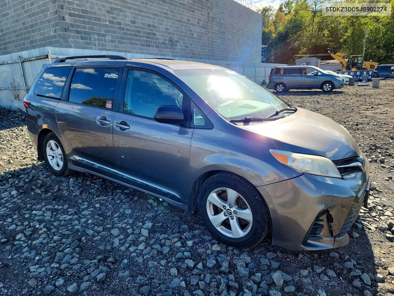 2018 TOYOTA SIENNA VIN 5TDKZ3DC5JS902274 — фото 4