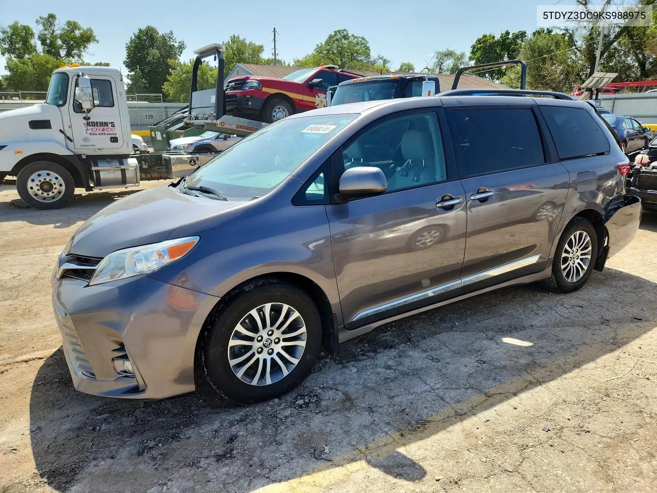 TOYOTA SIENNA 2019, VIN 5TDYZ3DC9KS988975