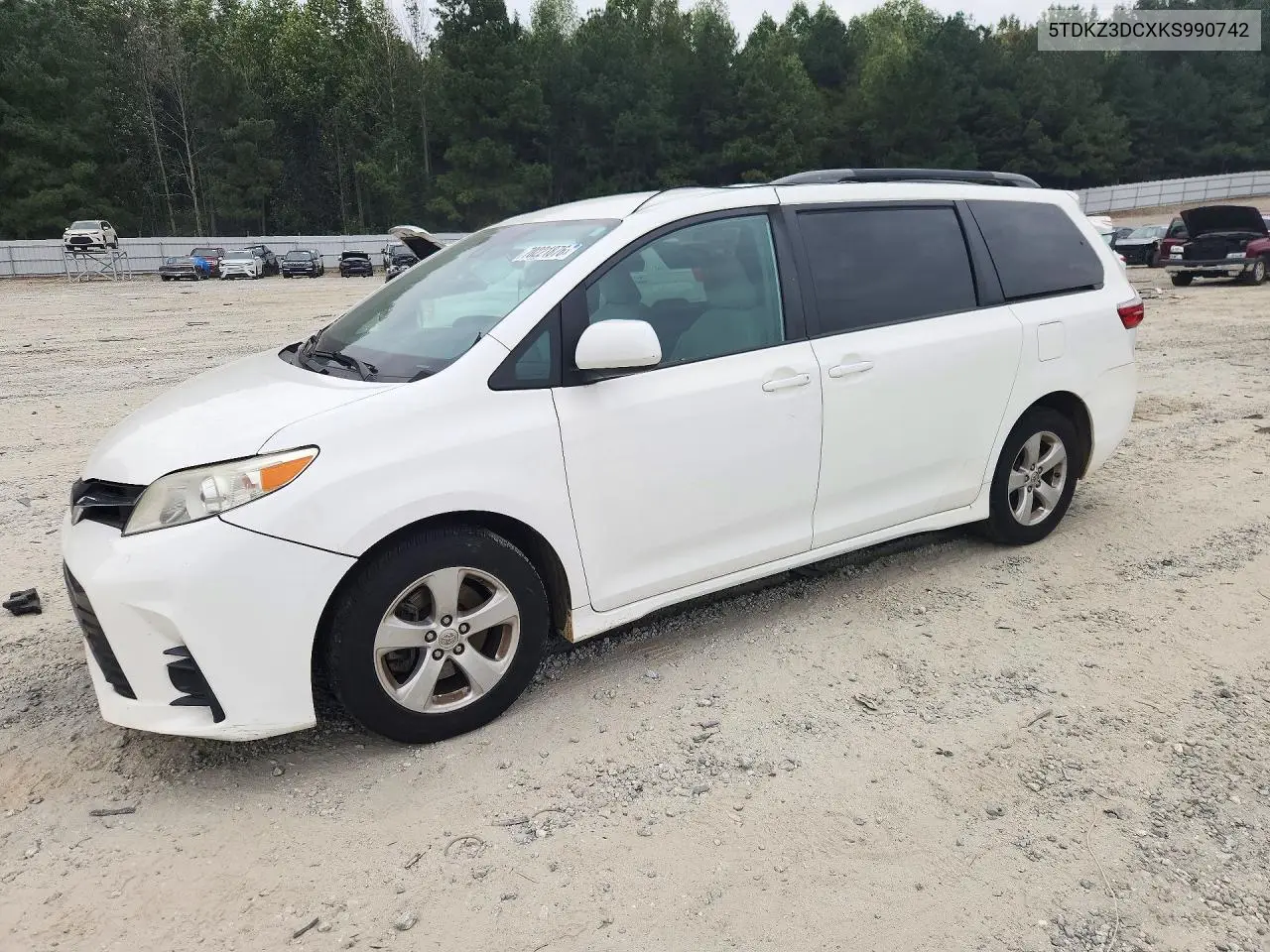 TOYOTA SIENNA 2019, VIN 5TDKZ3DCXKS990742