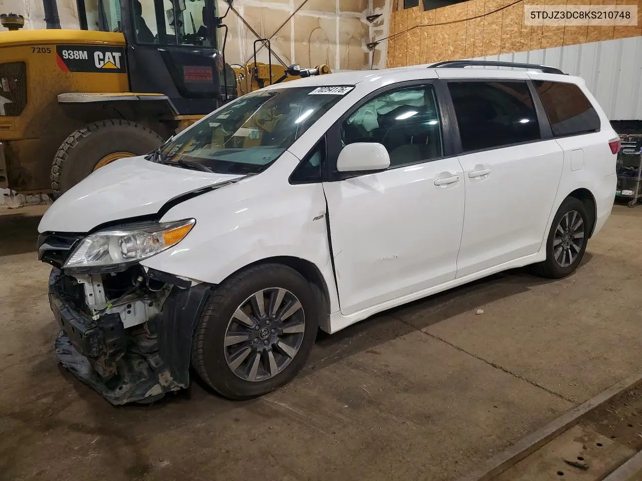 TOYOTA SIENNA 2019, VIN 5TDJZ3DC8KS210748