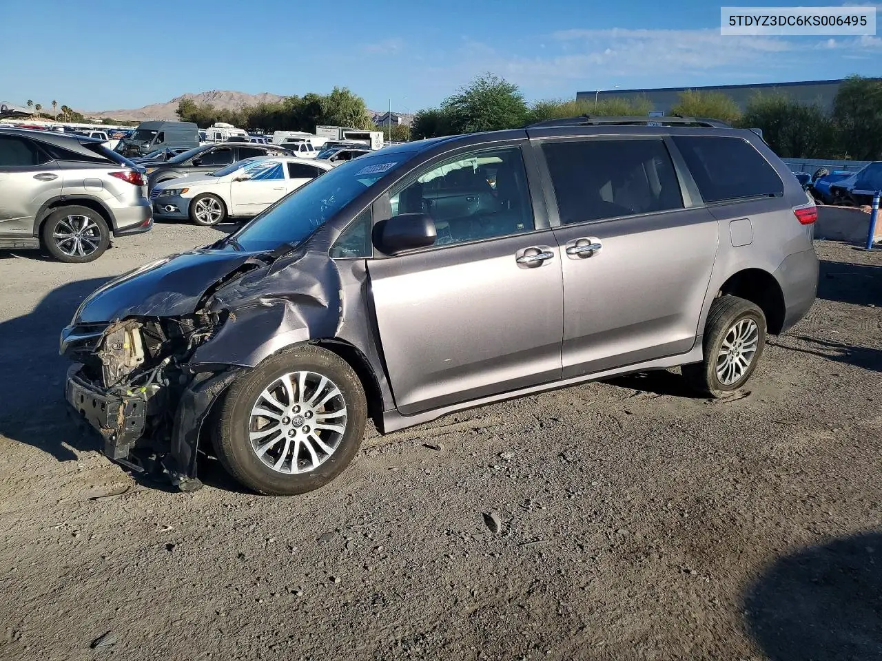 TOYOTA SIENNA 2019, VIN 5TDYZ3DC6KS006495