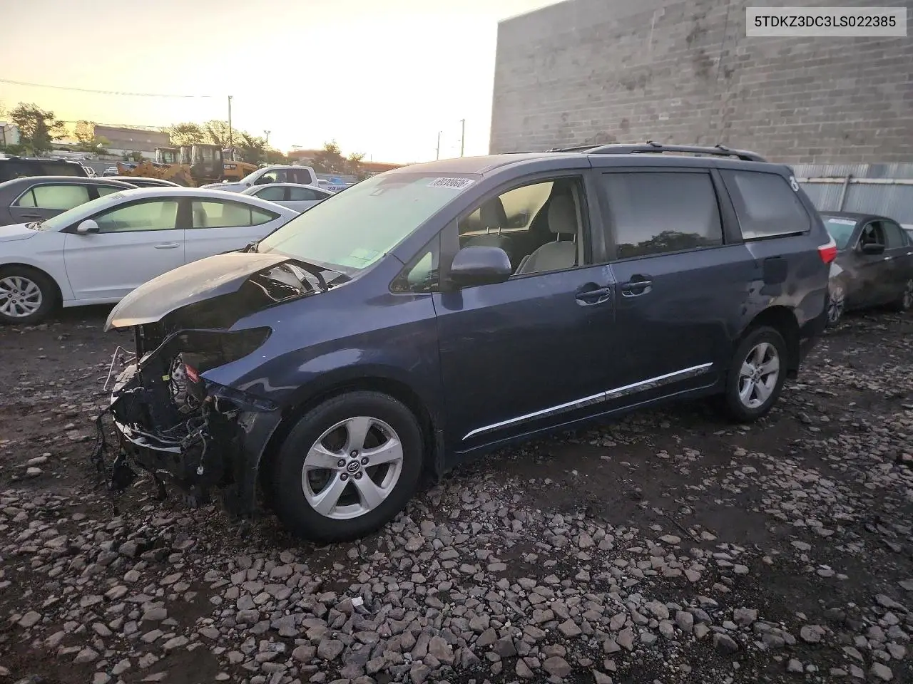 TOYOTA SIENNA 2020, VIN 5TDKZ3DC3LS022385
