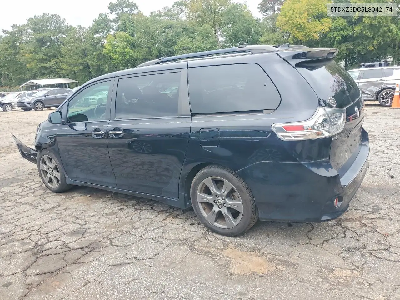 2020 TOYOTA SIENNA VIN 5TDXZ3DC5LS042174 — фото 2